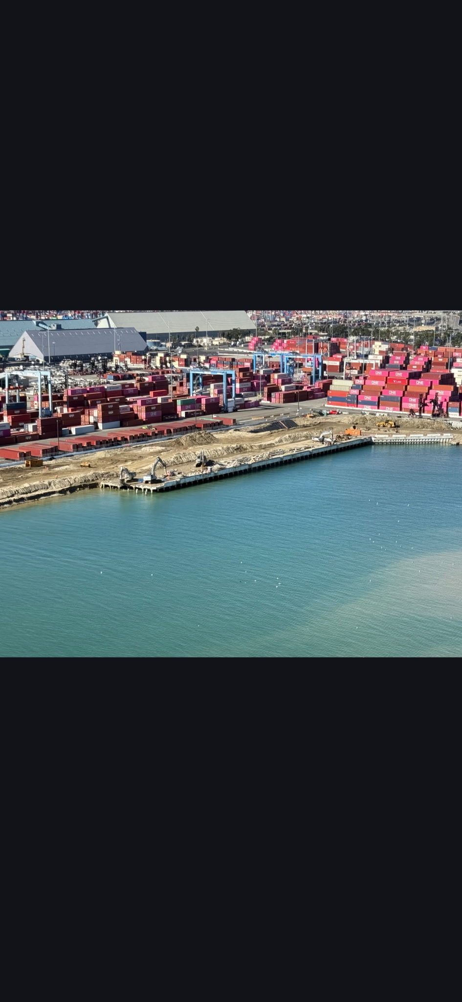 Terminal wharf face