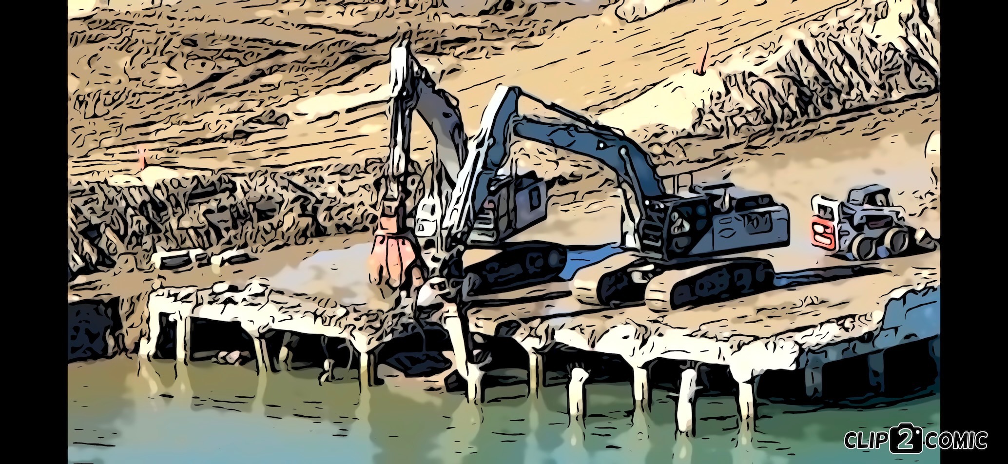 Marine pier demolition — Oakland Inner Harbor